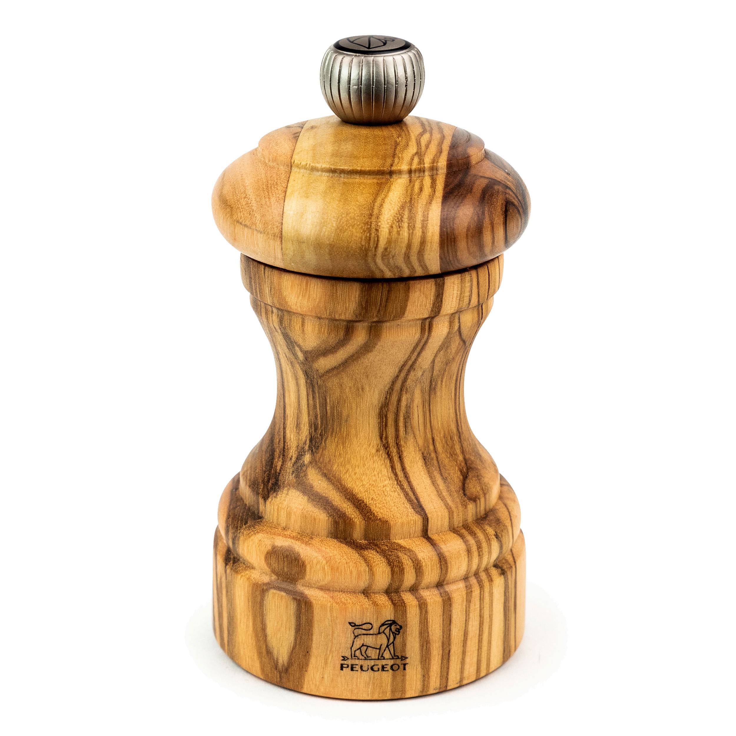 Peugeot Pfeffermühle Bistro Olivenholz, Gewürzmühle, gemasert, 10 cm, 38212
