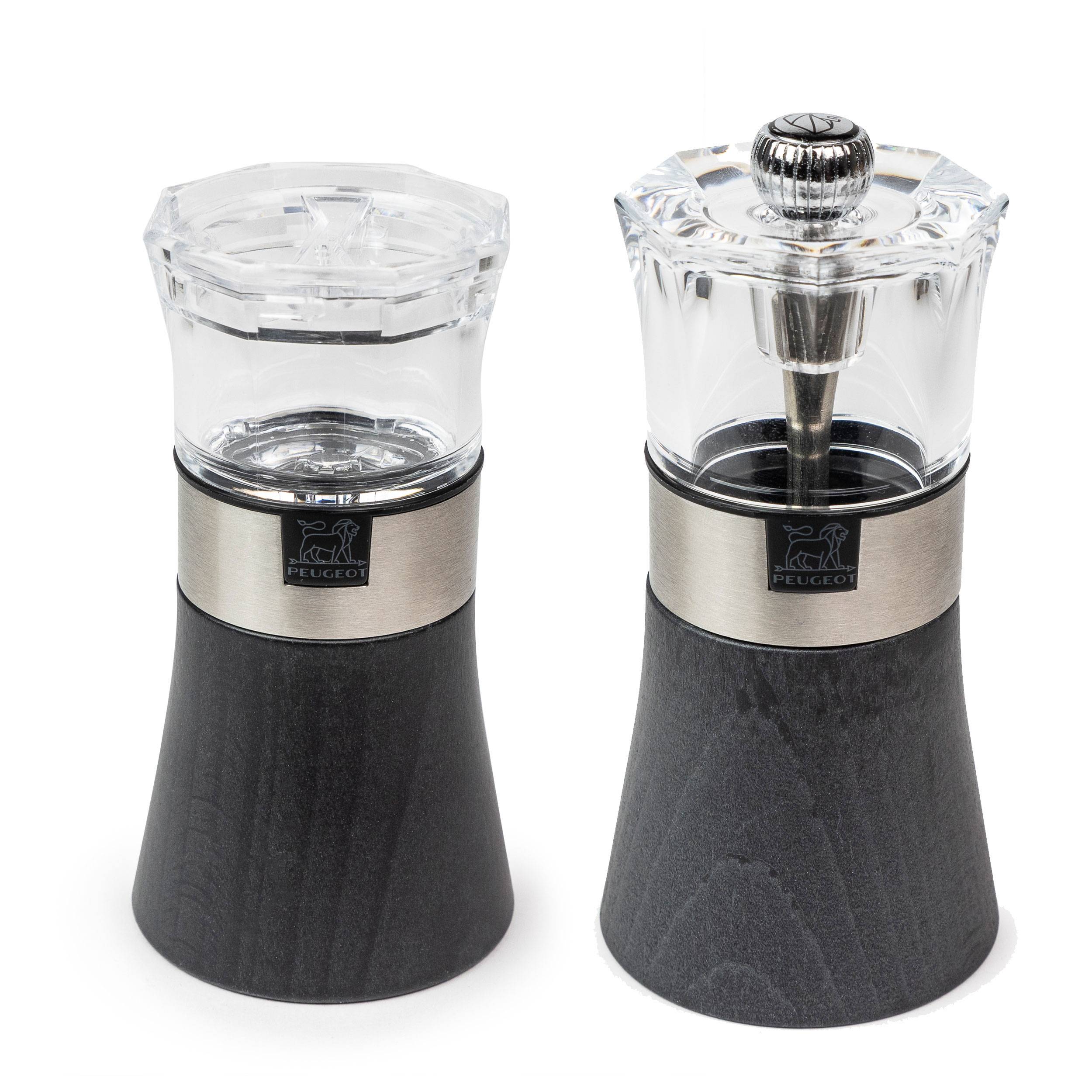 Peugeot Kombimühle Oslo Graphite Combi, Pfeffermühle mit Salzstreuer, 11 cm, 39240