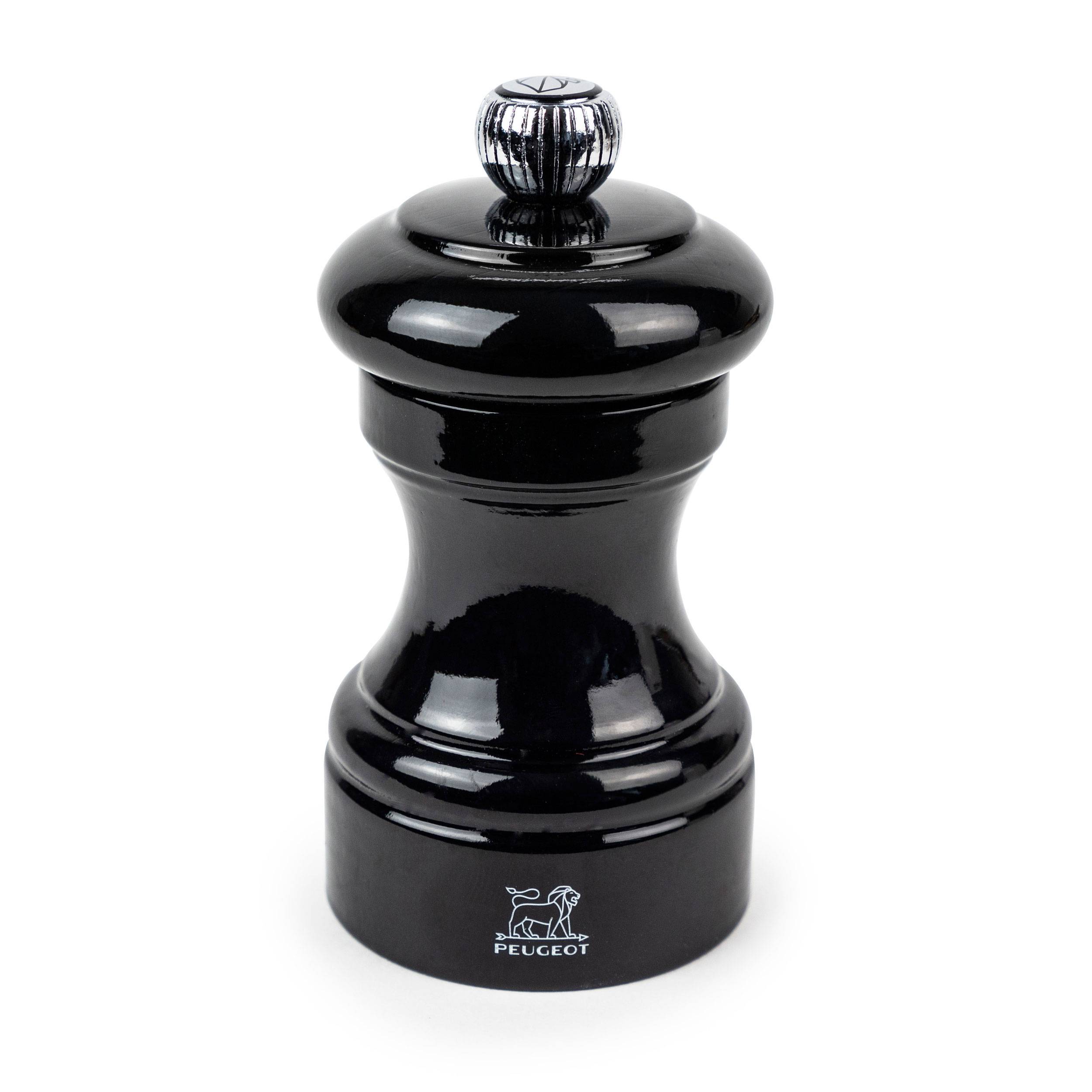 Peugeot BISTRORAMA Pfeffermühle, Pfeffer Mühle, Gewürzmühle, Schwarz Lackiert, 10 cm, 40826