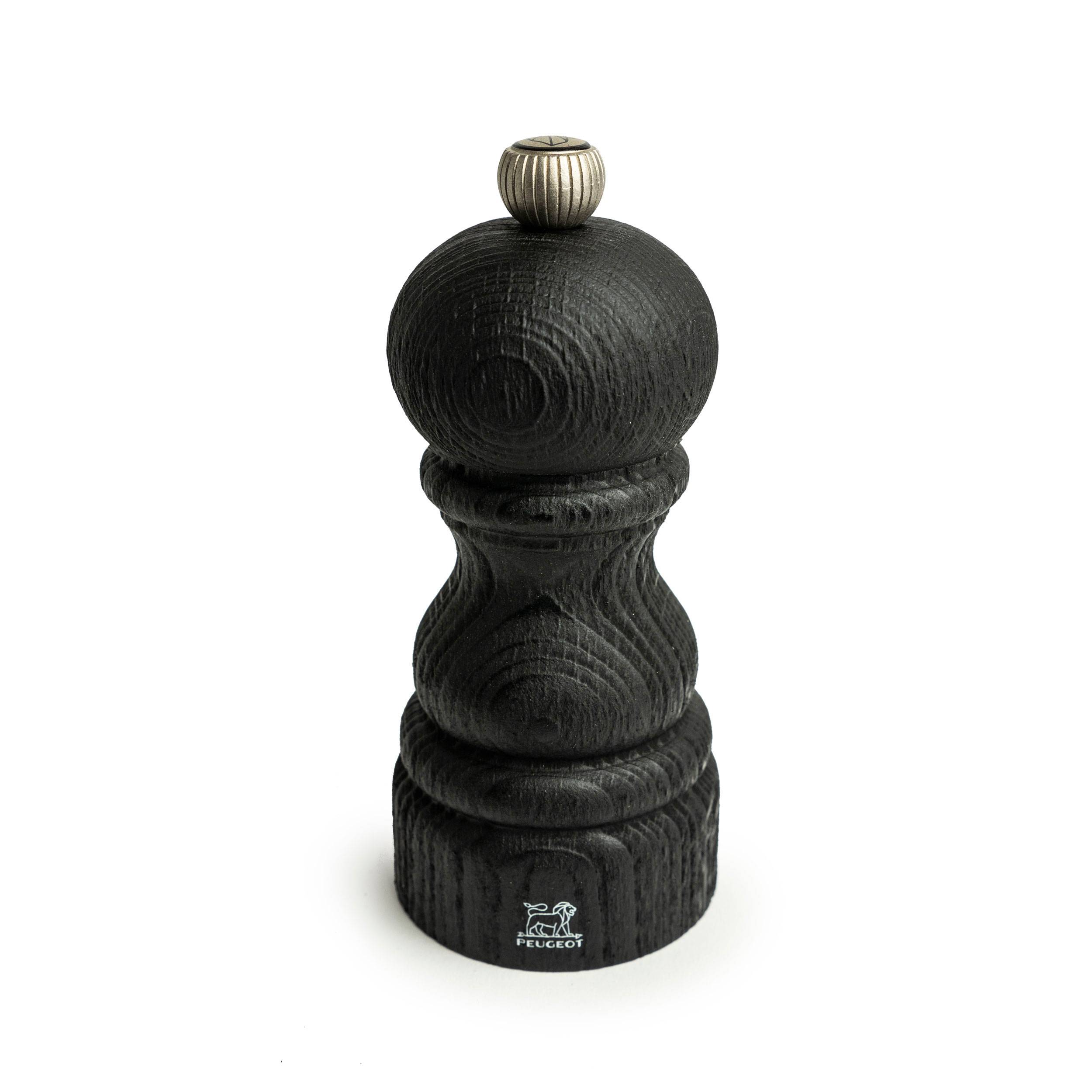 Peugeot Paris Nature Black Pfeffermühle, Pfeffer Mühle, Gewürzmühle, Holz, Schwarz, 12 cm, 41380