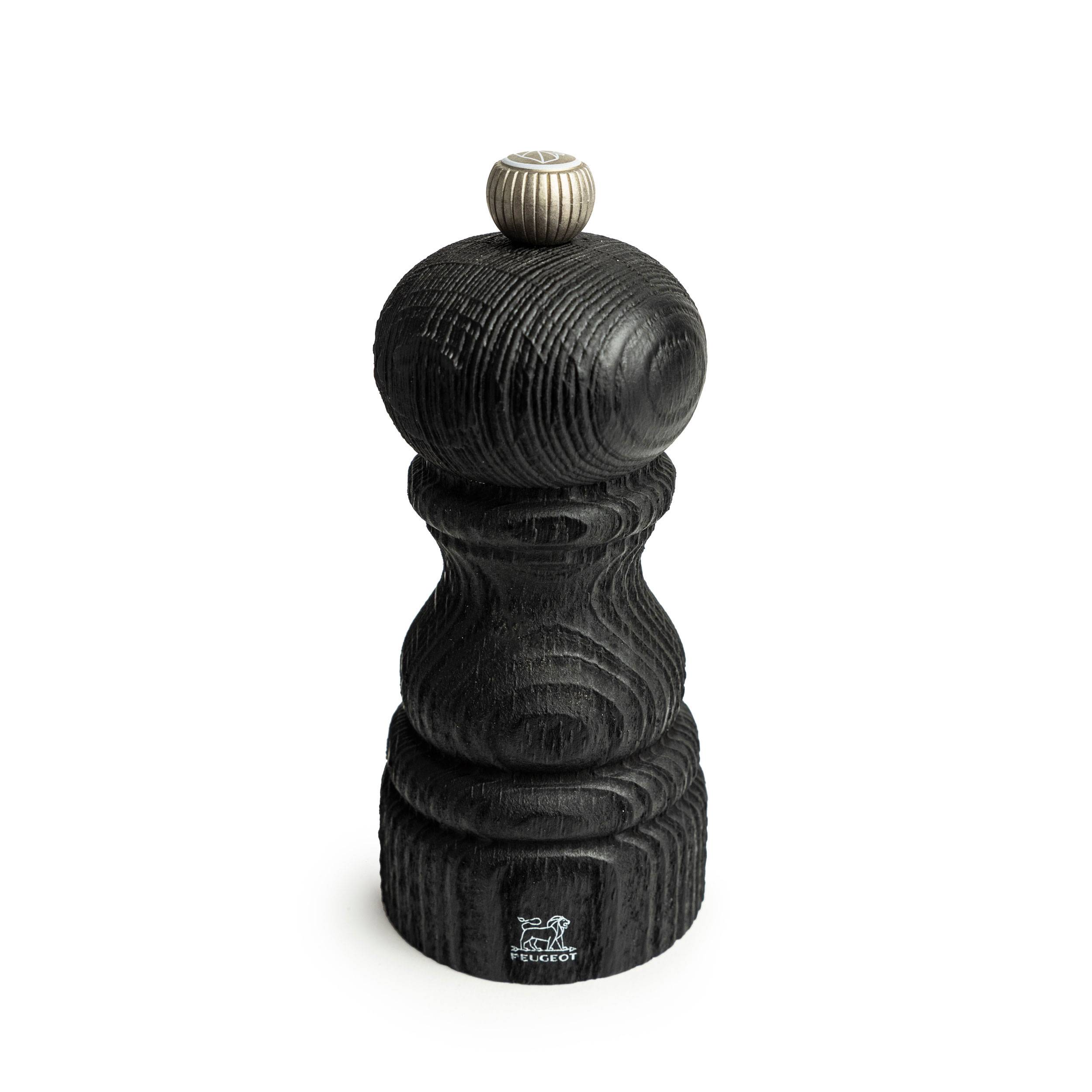Peugeot Paris Nature Black Salzmühle, Salz Mühle, Gewürzmühle, Holz, Schwarz, 12 cm, 41397