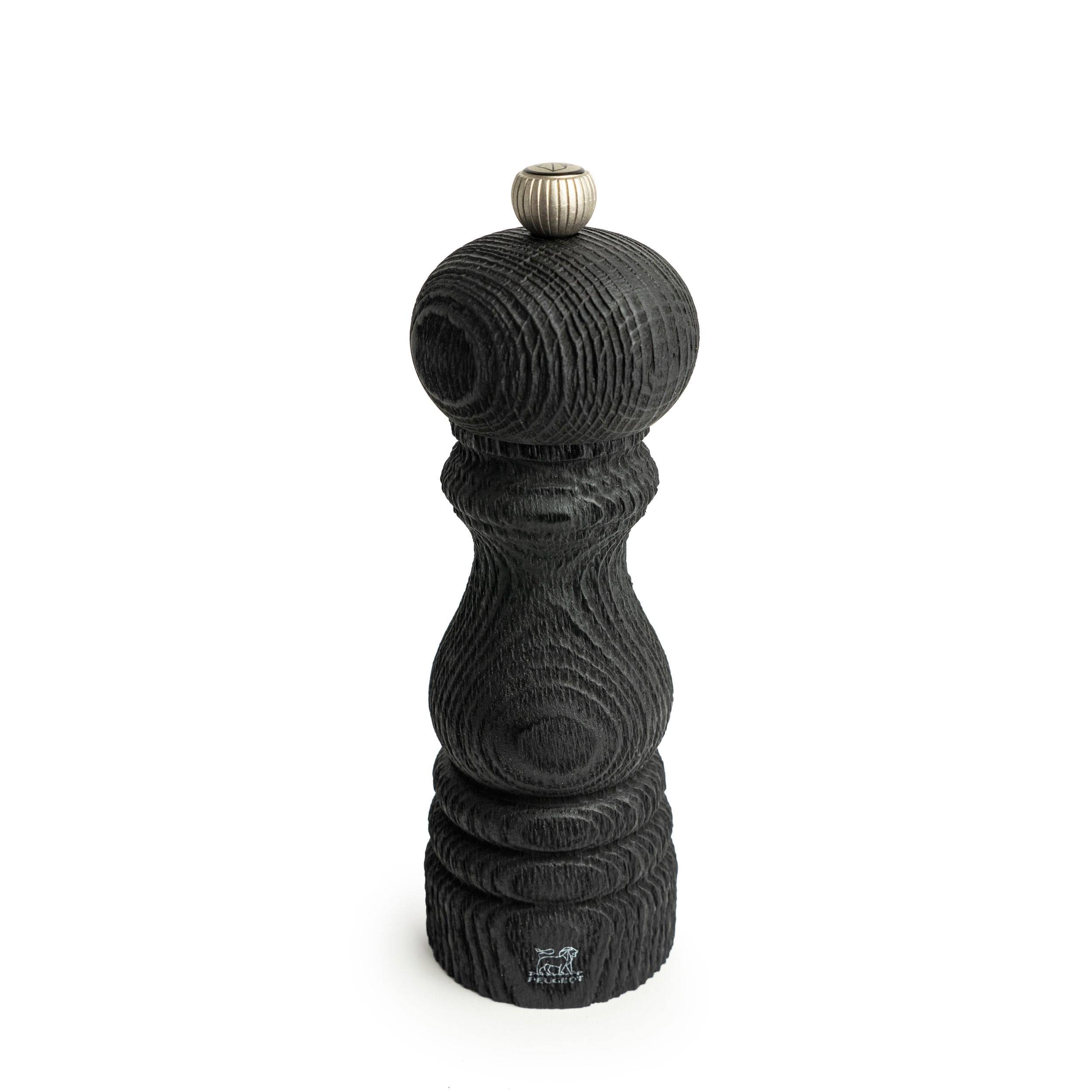 Peugeot Paris Nature Black Pfeffermühle, Pfeffer Mühle, Gewürzmühle, Holz, Schwarz, 18 cm, 41403