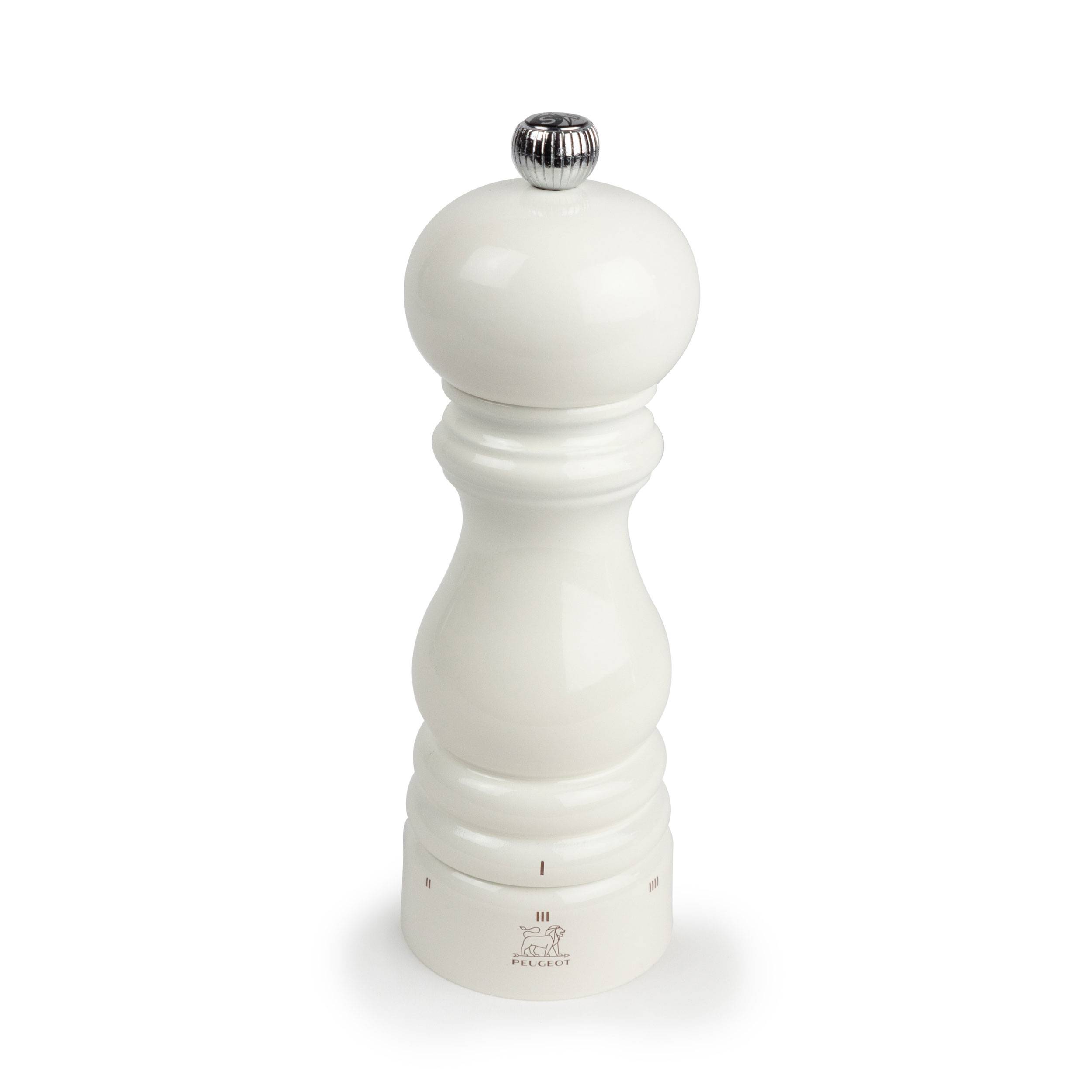 Peugeot Salzmühle Paris USelect, für trockenes Salz, Buchenholz, Elfenbeinfarben, 18 cm, 43476