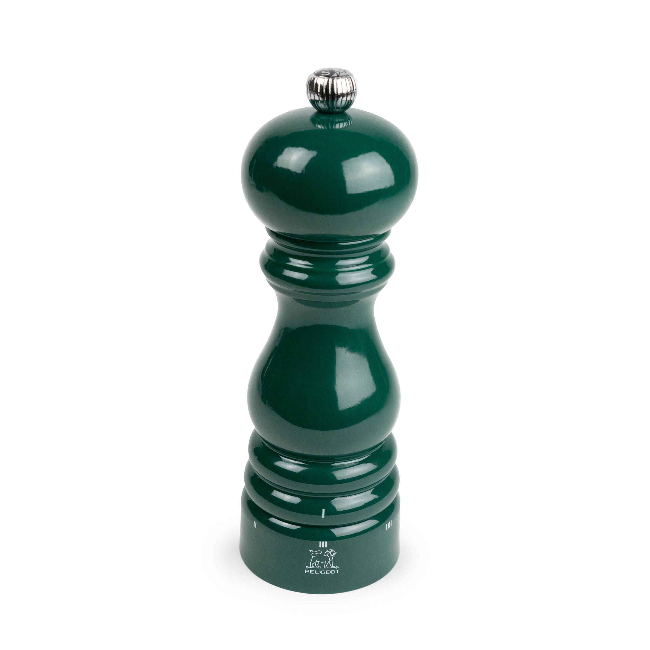 Peugeot Salzmühle Paris USelect, für trockenes Salz, Buchenholz, Waldgrün, 18 cm, 43537
