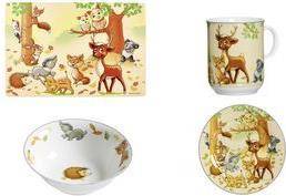 Ritzenhoff & Breker Tischset ''WALDTIERE'' aus Kunststoff, Maße: (B)450 x (T)300 mm