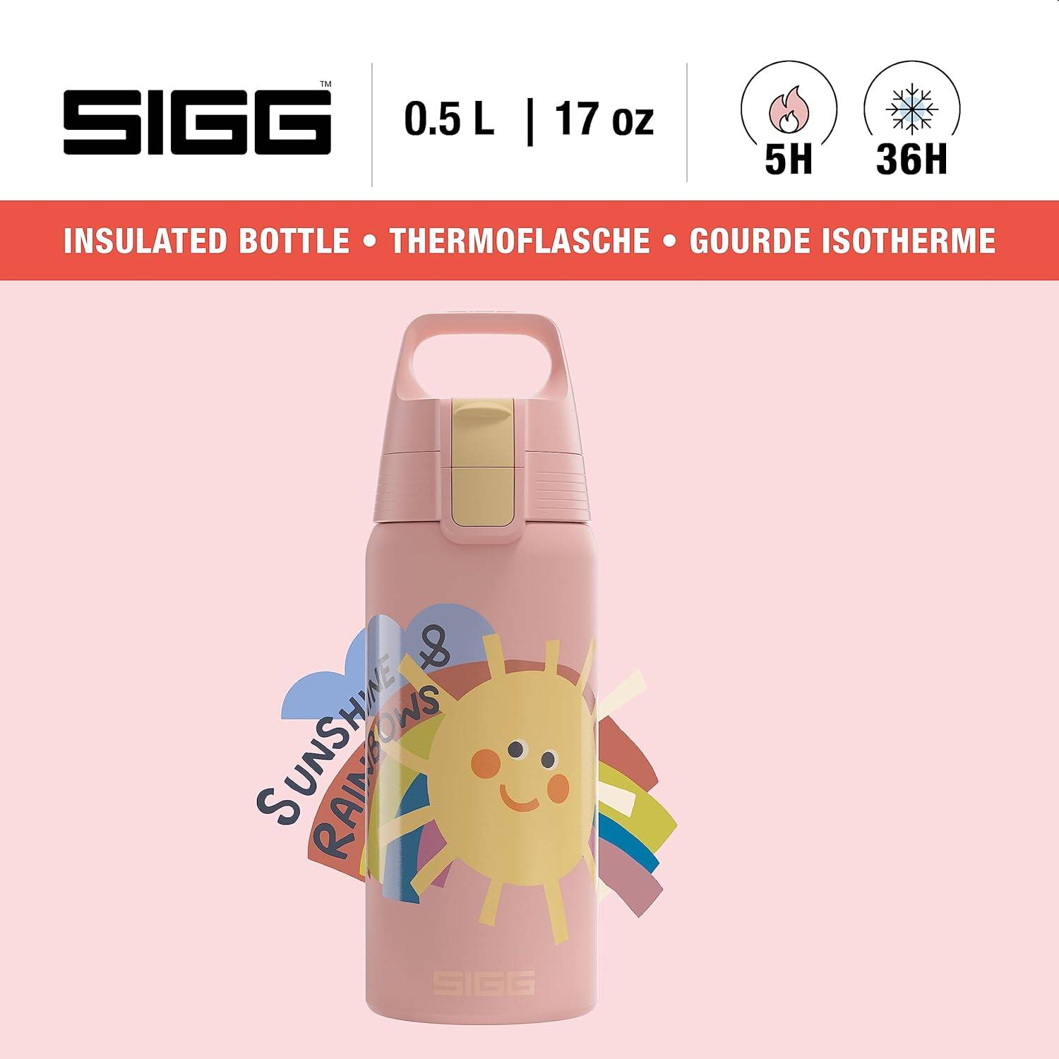 SIGG Isolierte Trinkflasche Kinder Shield Therm ONE Auslaufsicher BPA-frei 0,5L