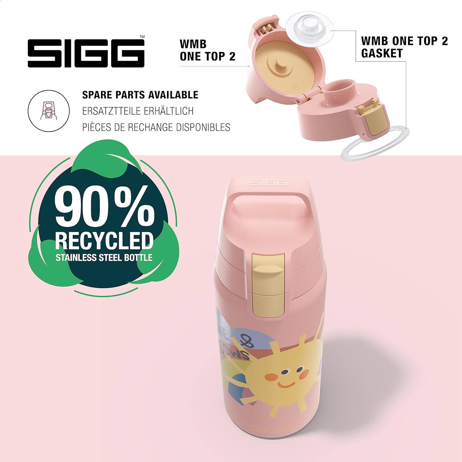 SIGG Isolierte Trinkflasche Kinder Shield Therm ONE Auslaufsicher BPA-frei 0,5L