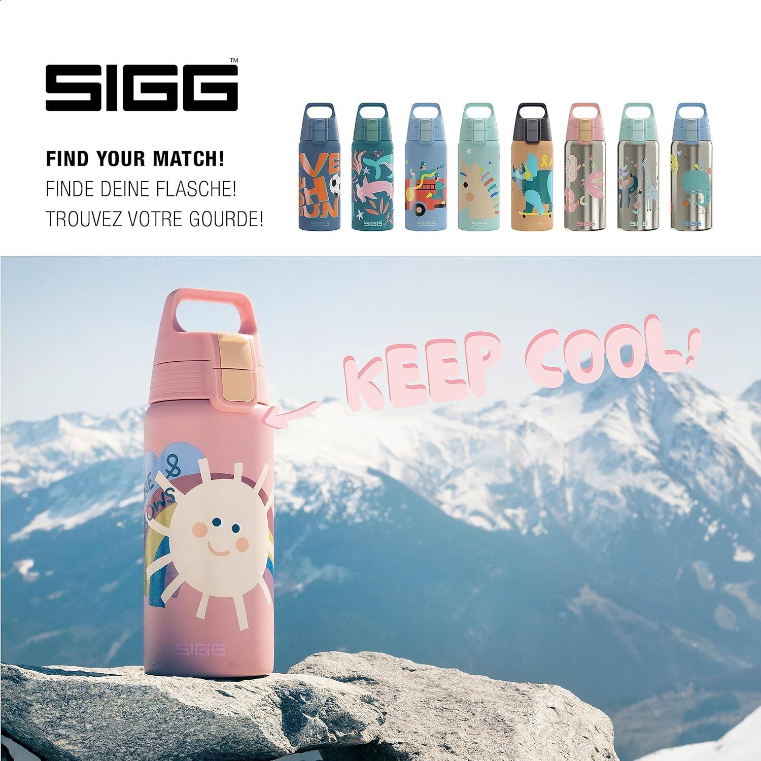 SIGG Isolierte Trinkflasche Kinder Shield Therm ONE Auslaufsicher BPA-frei 0,5L
