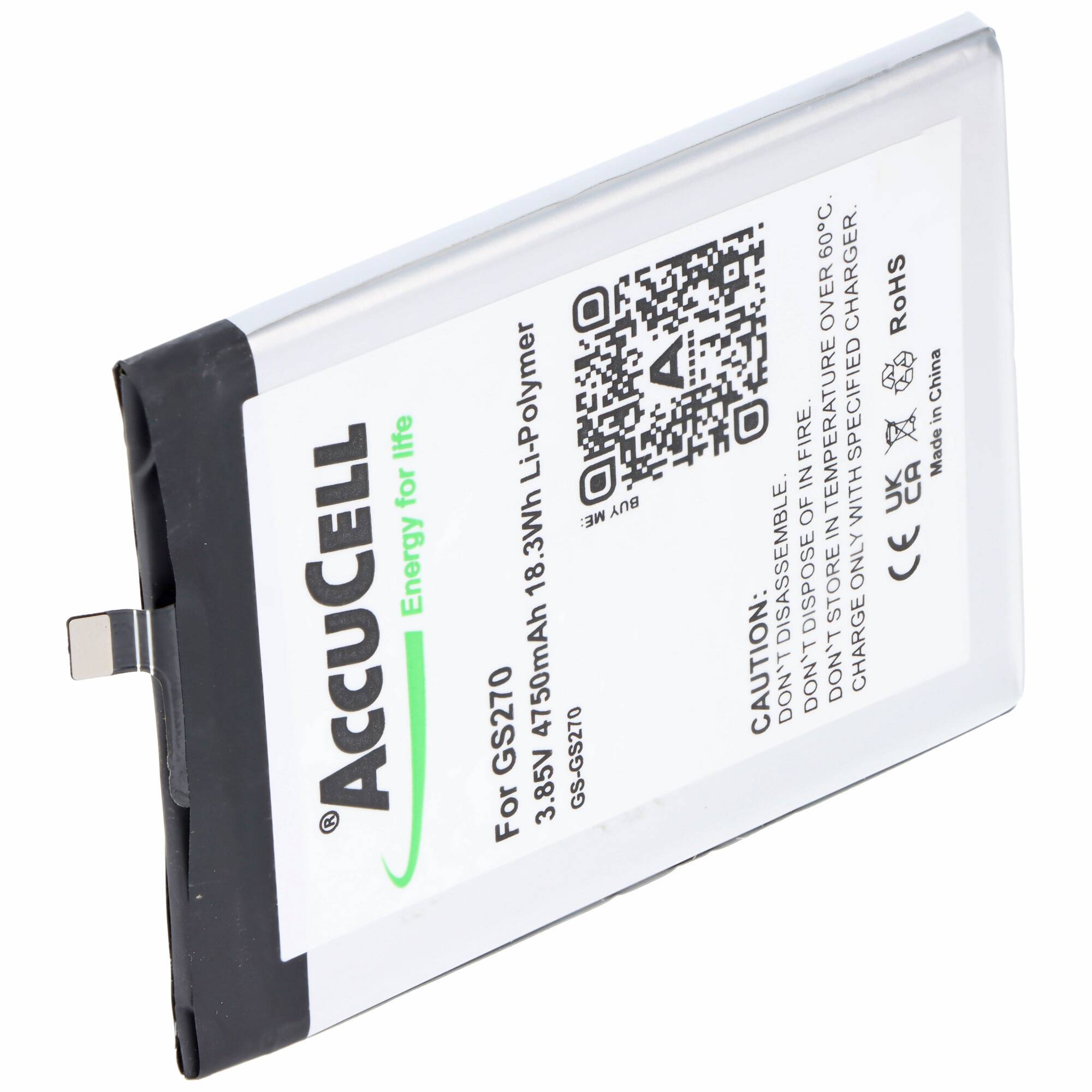 Akku passend für Gigaset GS270 Li-Polymer 3.85V 4750mAh 18.3Wh