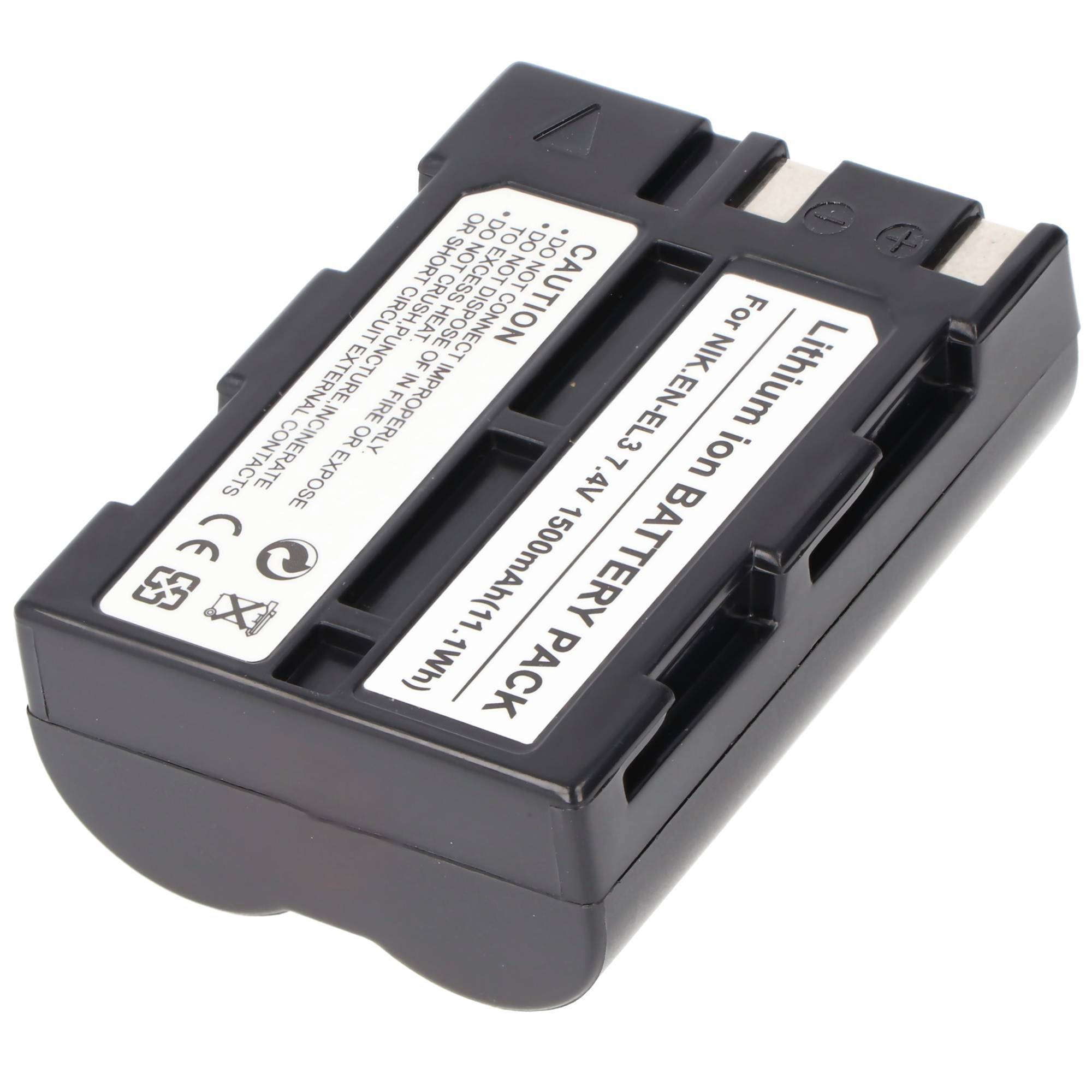 Akku passend für Nikon EN-EL3, EN-EL3a Li-ion, 7,4V, 1500mAh, 11,1Wh