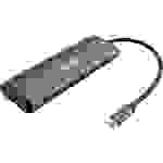 InLine® 8-in-1 USB-C Multihub Dockingstation, HDMI, DisplayPort, USB 3.2, PD 3.0 100W, MST Eingabe