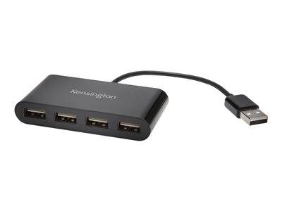 KENSINGTON Hub 4 ports USB 2.0 Peripheriegeräte & Zubehör Kabel & Adapter USB Hubs