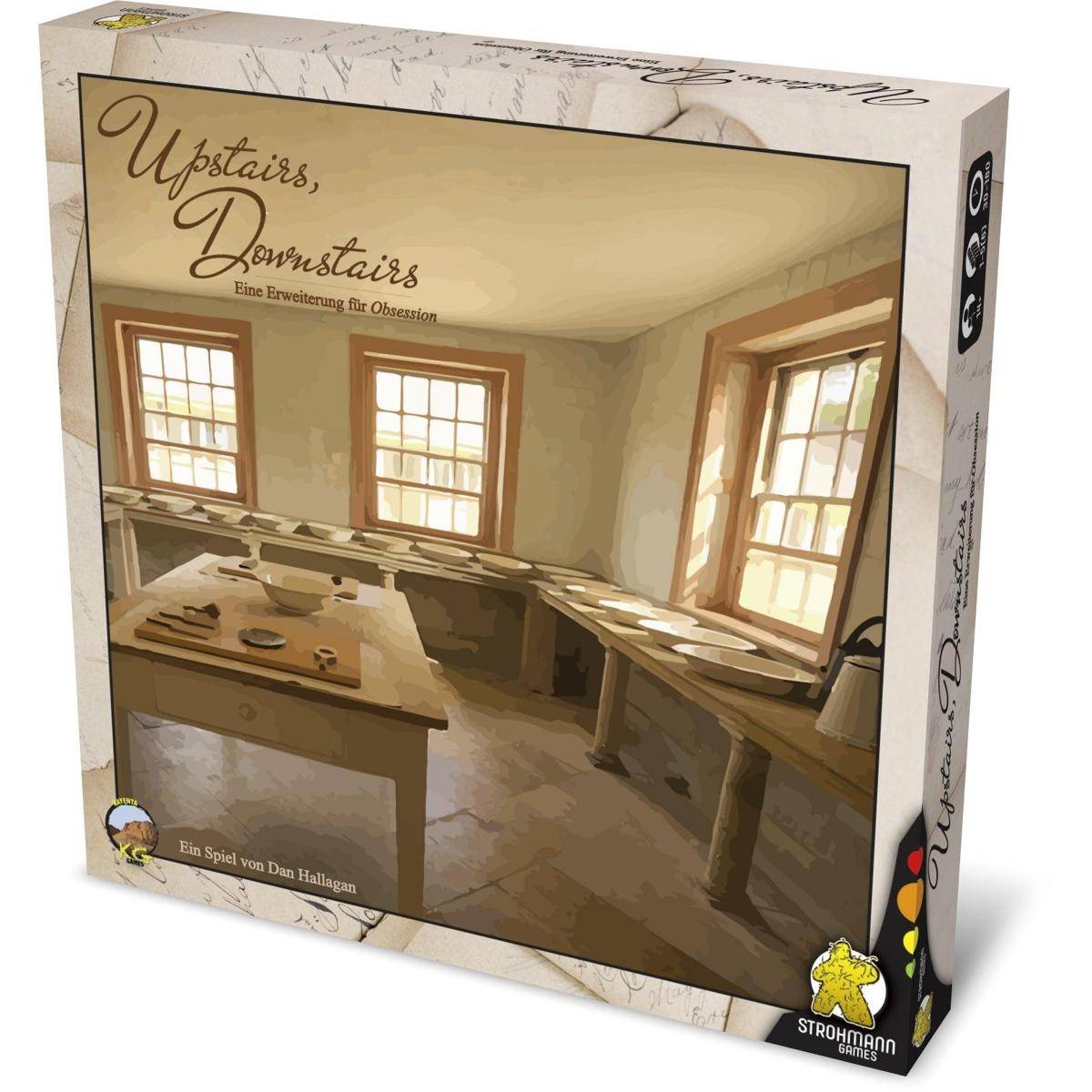 Obsession: Upstairs, Downstairs Erweiterung, Brettspiel, für 1-4 Spieler, ab 14