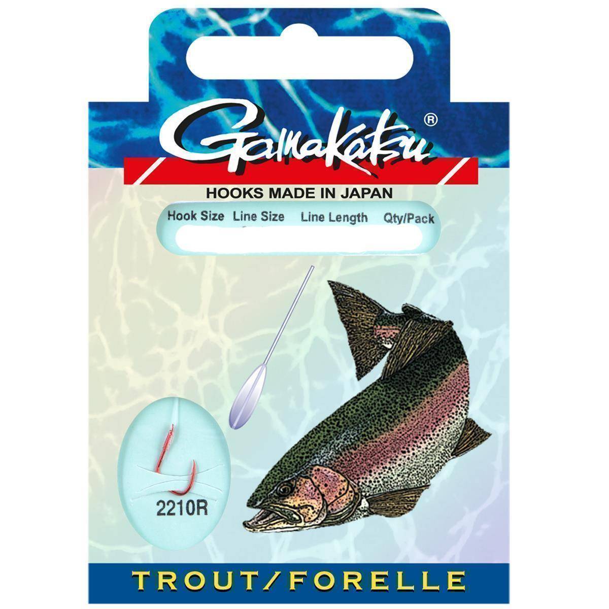 Gamakatsu BKD-2210R TROUT 200cm 0,22mm 6 rot