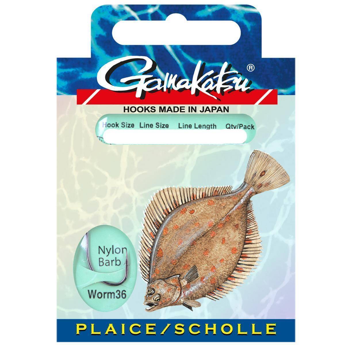 Gamakatsu BKS-WORM36 FLATFISH 60 CM 0,35mm 4 NS Black