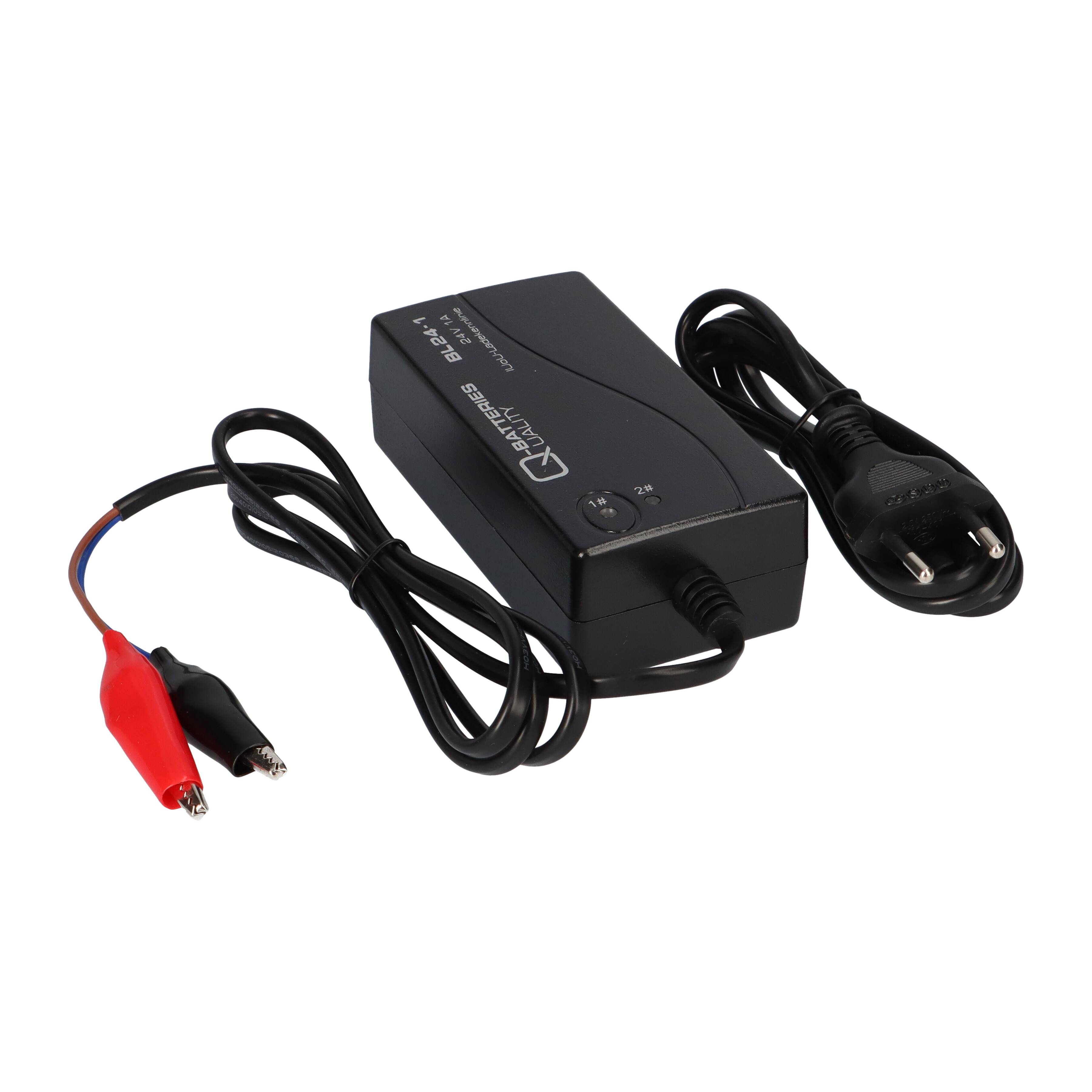 Q-Batteries BL 24-1 Ladegerät für Bleiakkus 24V - 1A Ladestrom IU0U Ladekennlinie