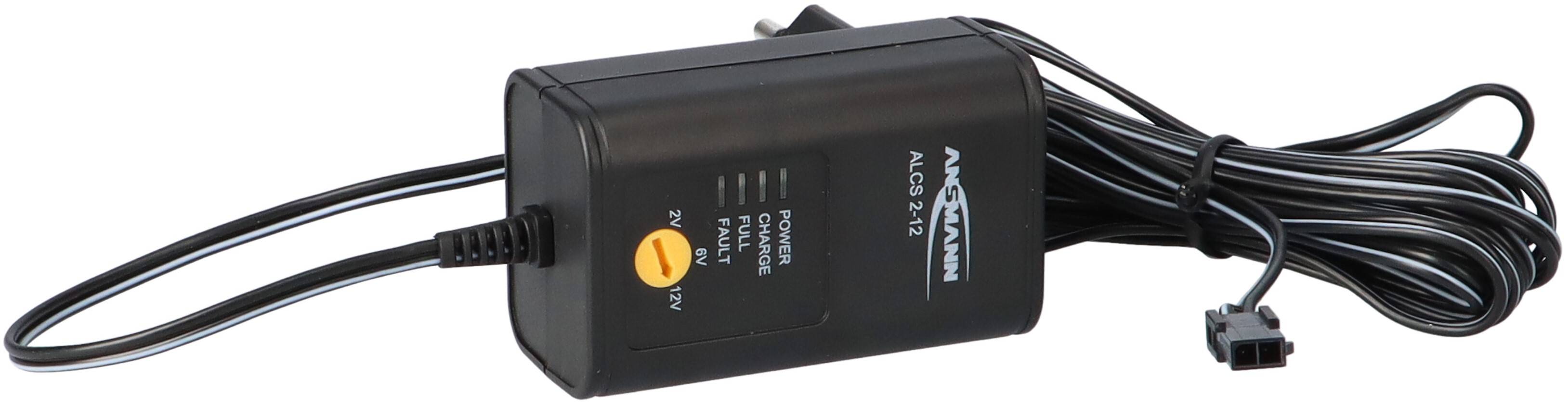 Automatik- Ladegerät passend für 2-12 Volt Bleiakkus mit Molex-Stecker-Anschluss (Heim & Haus)