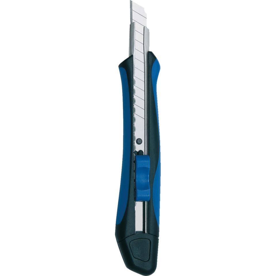 Soft-Cutter, Klingenbreite 9mm, blau/schwarz, 24x15x137mm