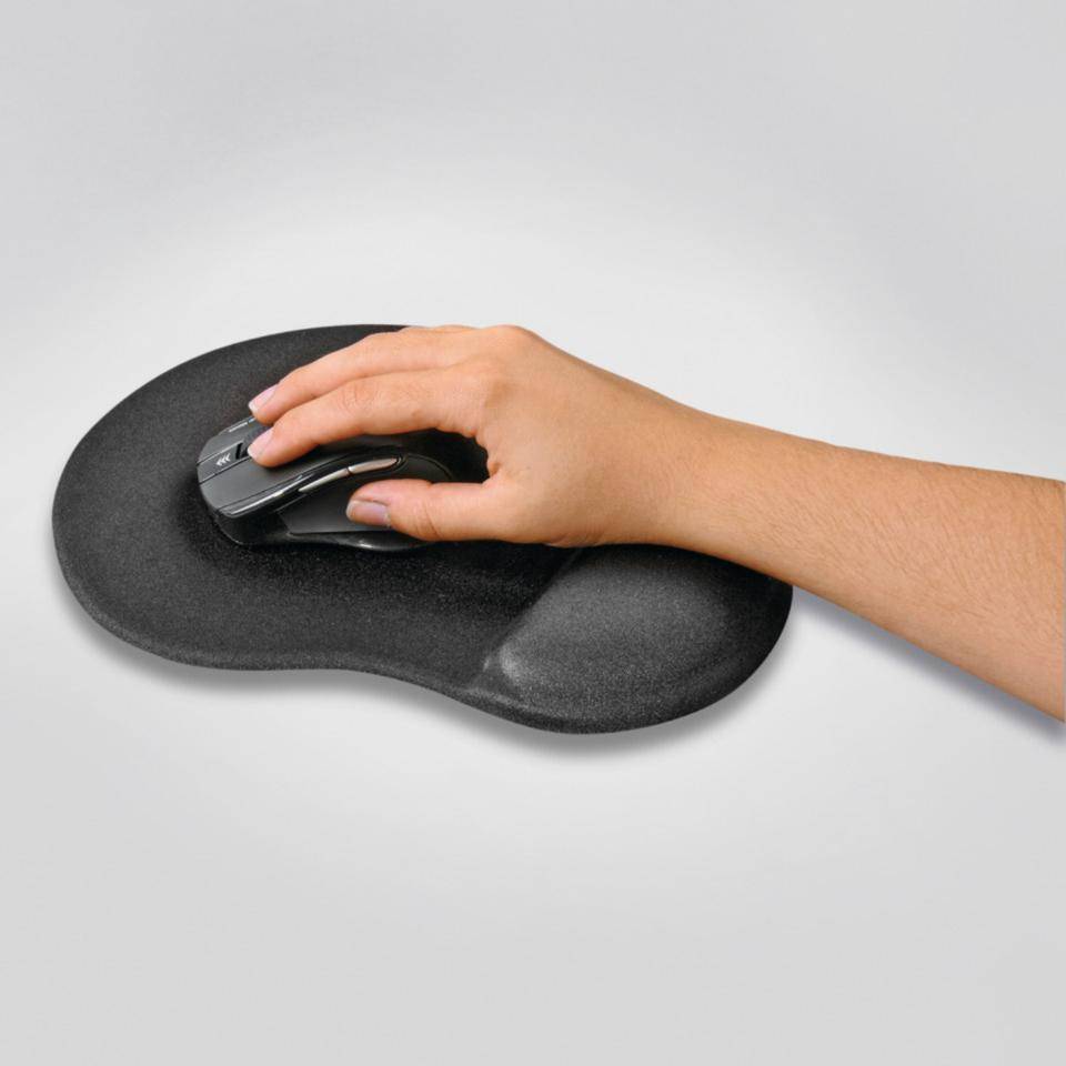 hama Mauspad Ergonomic, Handballenauflage, f. Laser- u. OptischeMäuse, 215x255mm