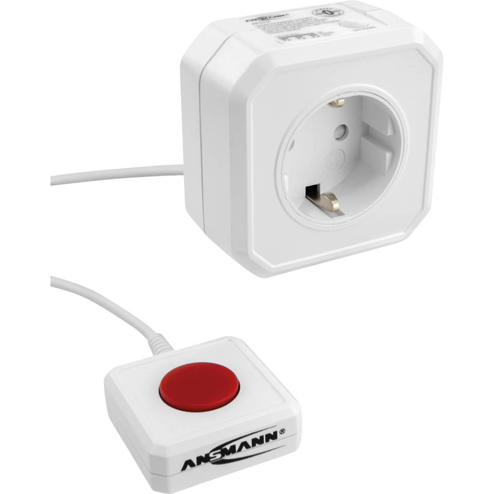 ANSMANN Steckdose, ZeroWatt Technologie, trennt Geräte vom Strom, weiß, 130x90x85mm