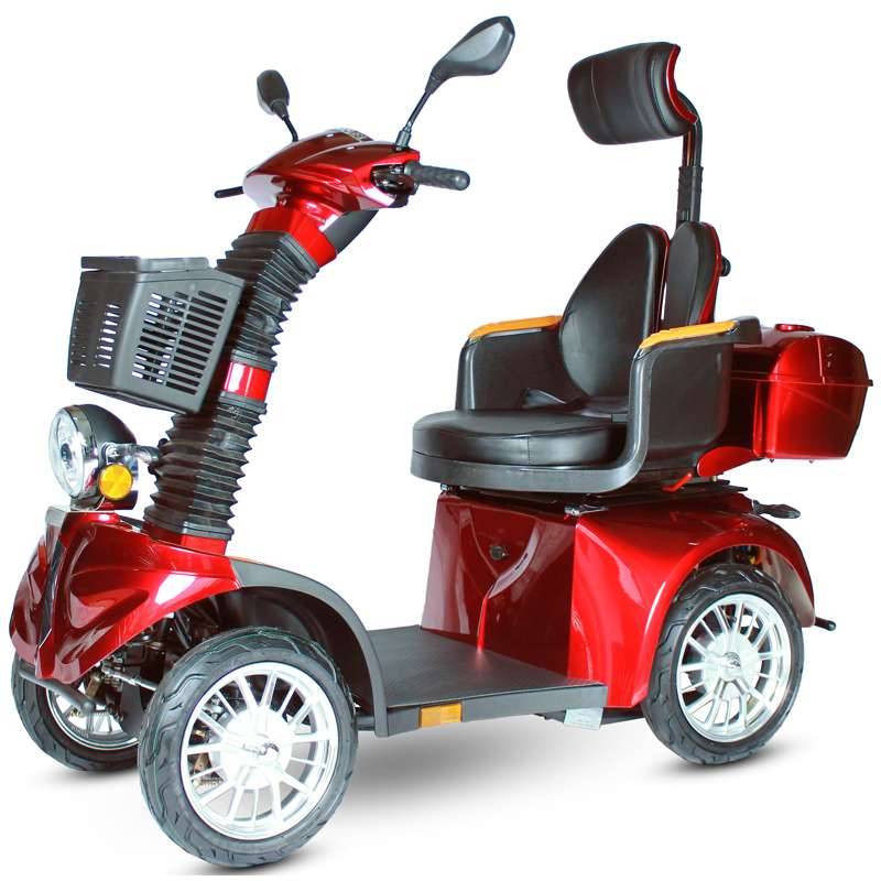 Elektromobil ECO ENGEL 540 Rot Elektromagnetische Bremse 1000 Watt Motor 4 Rad