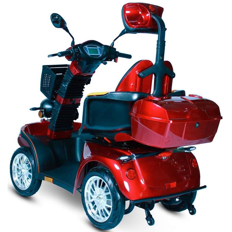 Elektromobil ECO ENGEL 540 Rot Elektromagnetische Bremse 1000 Watt Motor 4 Rad