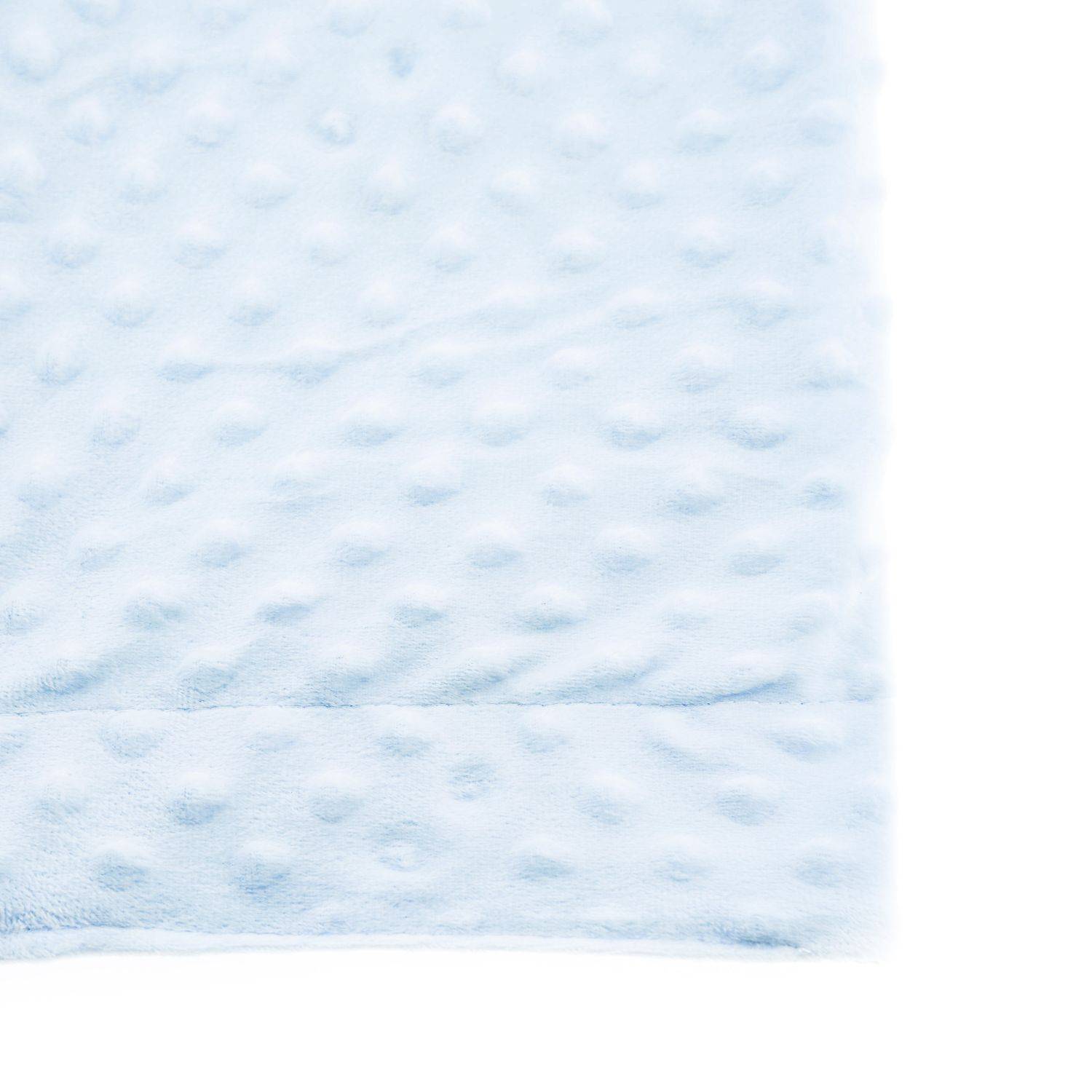 Babydecke Doppellagig 75cm x 100cm mit Bärenengel und Wolken Babyblau Motiv 1