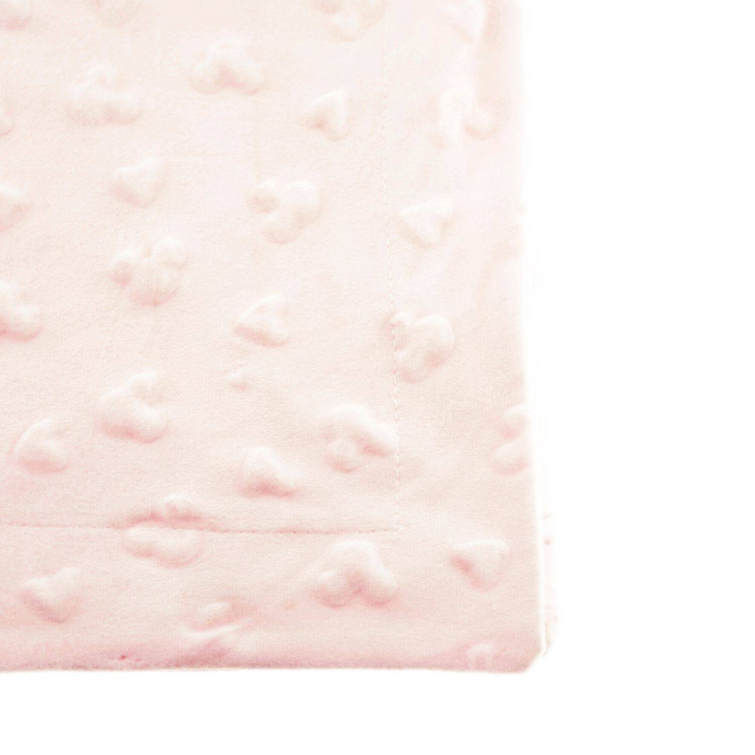 Babydecke Doppellagig 75cm x 100cm mit Babybär und Decke Rosa Motiv 3