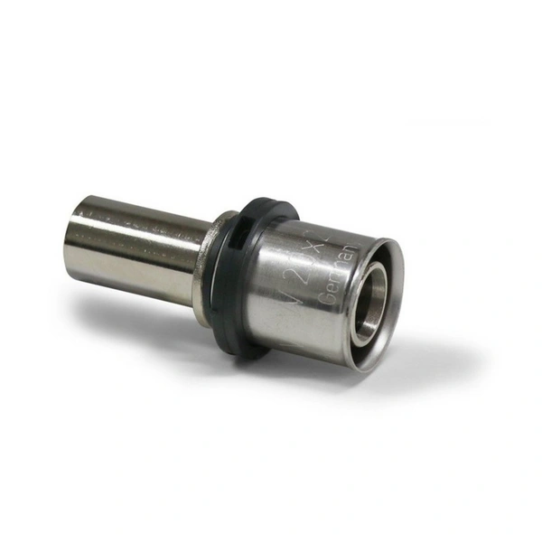 Sanpro Pressfitting Übergang TH Kontur für Kupfer-Fittings, Größe 20x2 - Abgang 18 mm Sanpro Pressfitting Übergang TH Kontur für Kupfer-Fittings, Größe 20x2 - Abgang 18 mm