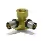 Sanpro THPRESS Pressfitting Doppel Wandwinkel - Wandscheibe, Größe 16x2, Höhe 52 mm Sanpro THPRESS Pressfitting Doppel Wandwinkel - Wandscheibe, Größe 16x2, Höhe 52 mm