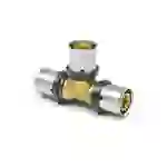 Sanpro THPRESS Pressfitting T-Stück gleiche Abgänge TH Kontur, Größe 16x2, Messing Sanpro THPRESS Pressfitting T-Stück gleiche Abgänge TH Kontur, Größe 16x2, Messing