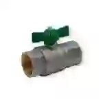 Sanpro Kugelhahn + grüner Flügelgriff, Gewinde innen / außen, Größe 1'' x 1'' Sanpro Kugelhahn + grüner Flügelgriff, Gewinde innen / außen, Größe 1'' x 1''