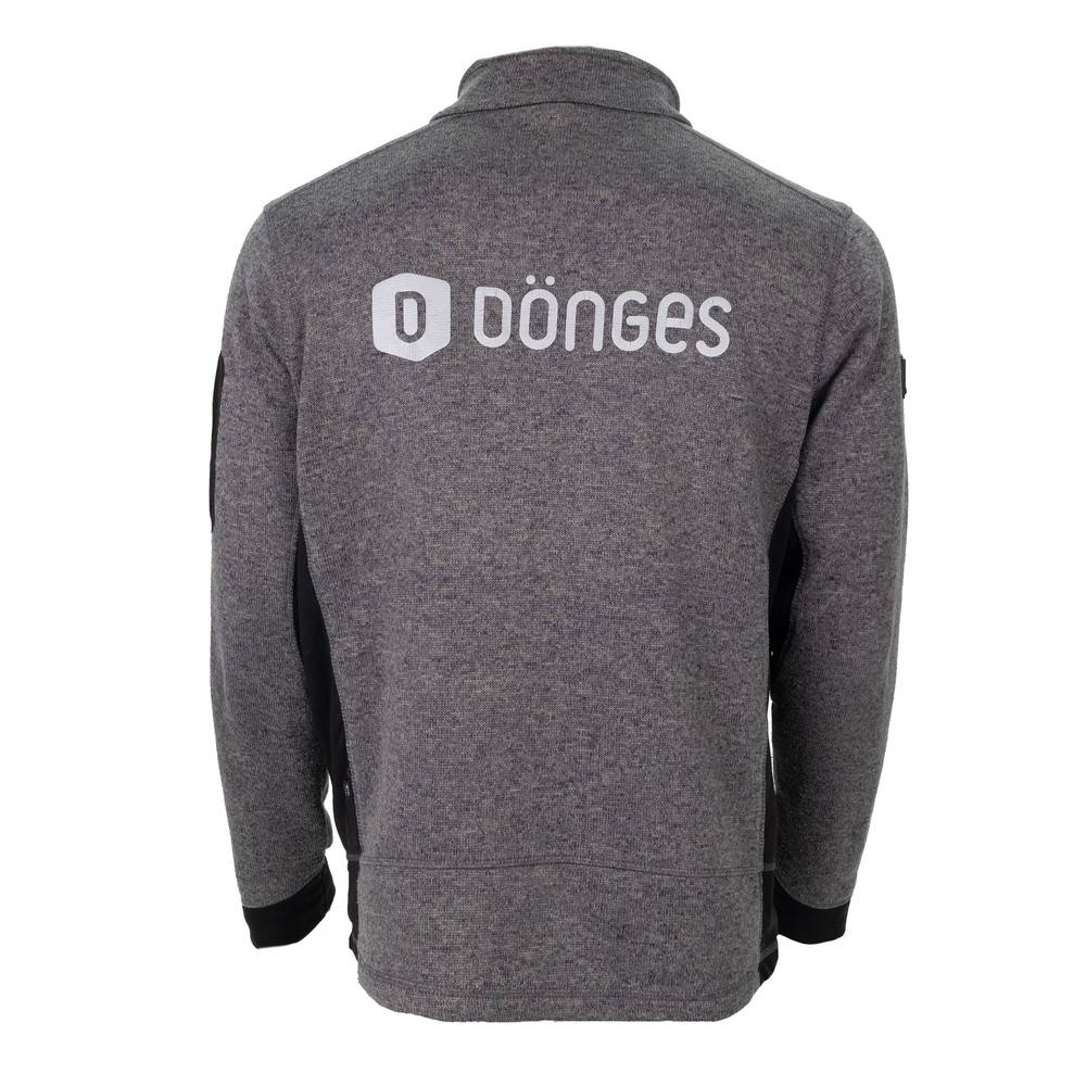 Dönges Strickfleecejacke, anthrazit, Herren, S