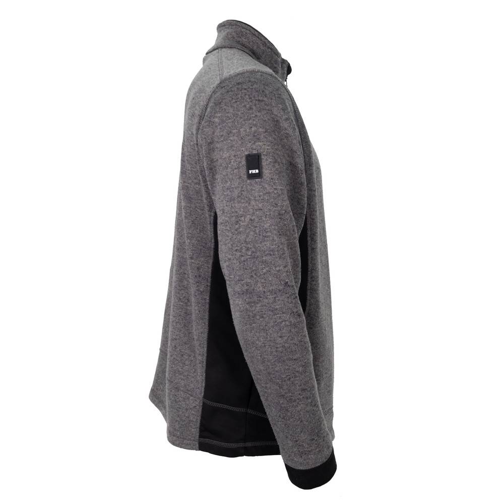 Dönges Strickfleecejacke, anthrazit, Herren, S