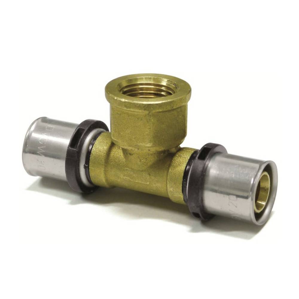 Sanpro Pressfitting T-Stück Innengewinde TH Kontur, Größe 32x3 - Gewinde 1"