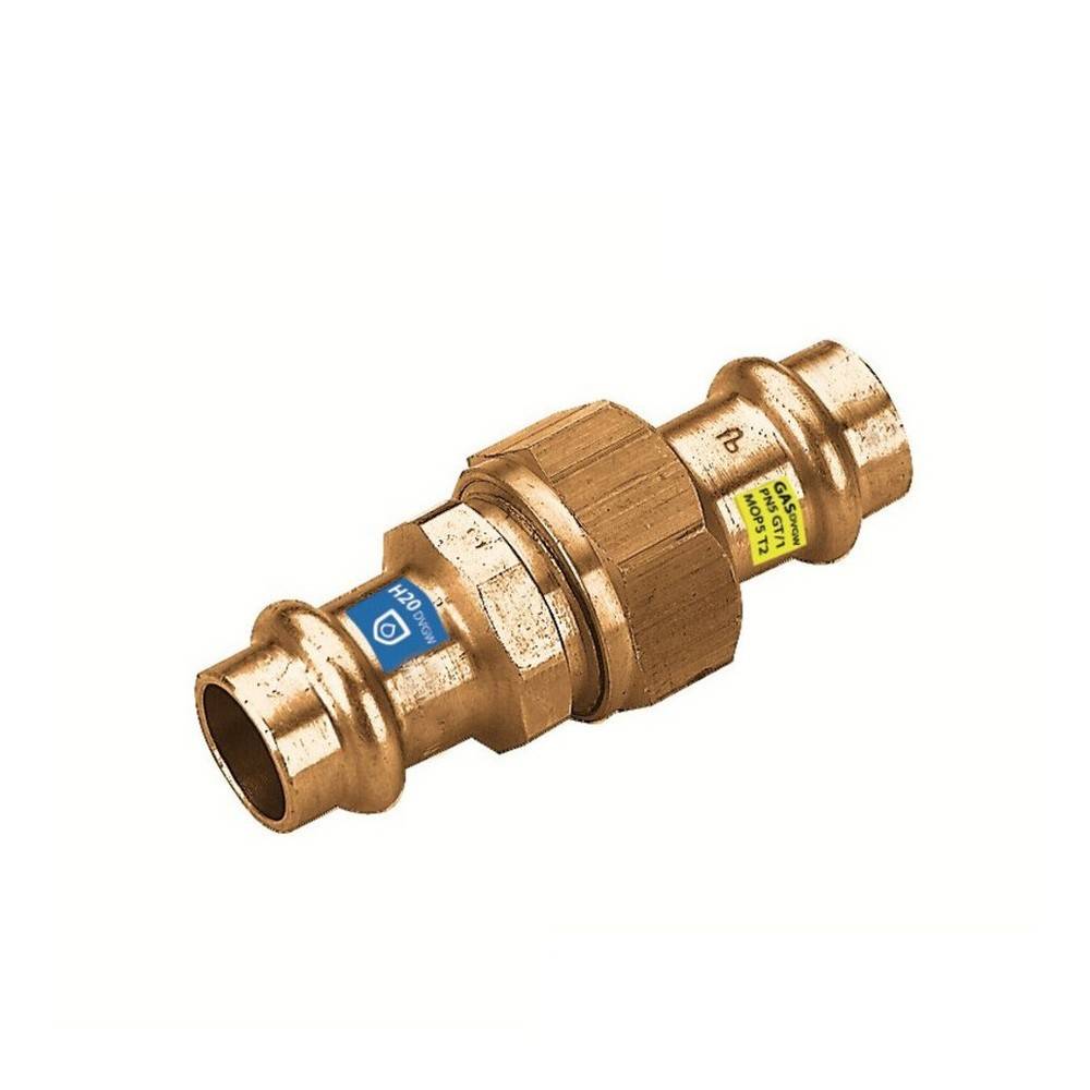 Sanpro Fitting - Pressfitting Kupfer Verschraubung flachdichtend, Größe V 12