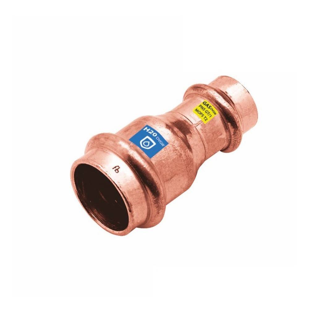 Sanpro Fittings - Pressfitting Reduzierung - Reduzierstück, Größe V 22 - Abgang V 15