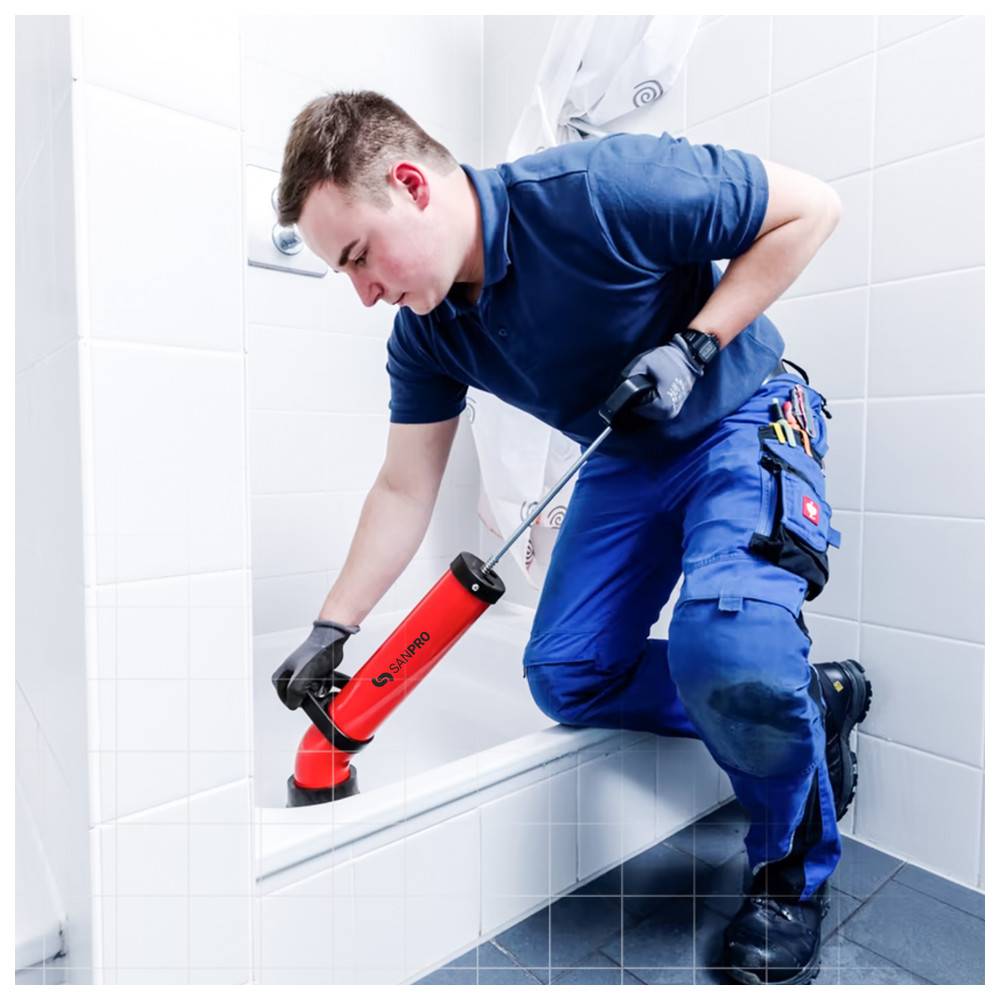 Sanpro Druckrohrreiniger / Abflussreiniger Pumpe / Rohrreinigungspumpe