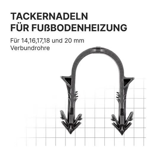 Sanpro Tackernadeln, Heizrohrhalter für Fußbodenheizung, Anzahl 1.000 Stück Sanpro Tackernadeln, Heizrohrhalter für Fußbodenheizung, Anzahl 1.000 Stück