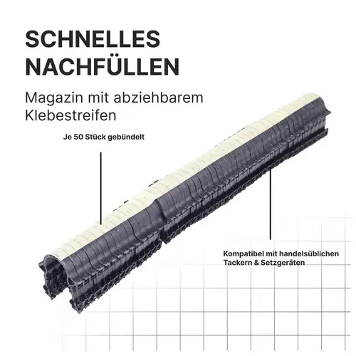 Sanpro Tackernadeln, Heizrohrhalter für Fußbodenheizung, Anzahl 1.000 Stück Sanpro Tackernadeln, Heizrohrhalter für Fußbodenheizung, Anzahl 1.000 Stück