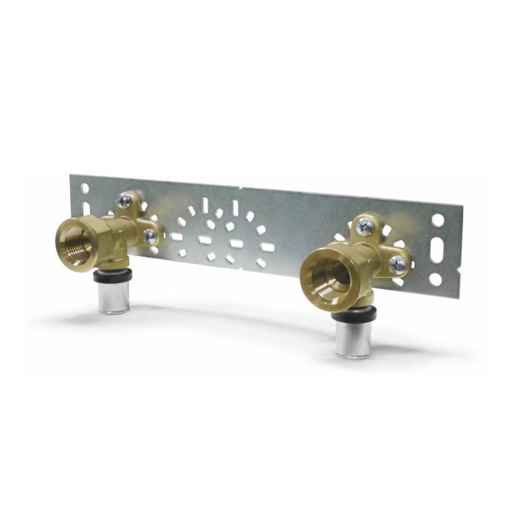 Sanpro Pressfitting Wandscheiben + Montageplatte, Größe 20x2, Stichmaß 73 - 153 mm