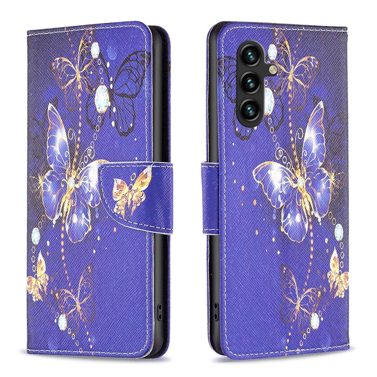 Für Samsung Galaxy A15 Kunstleder Handy Tasche Hülle Book Motiv 2 Case