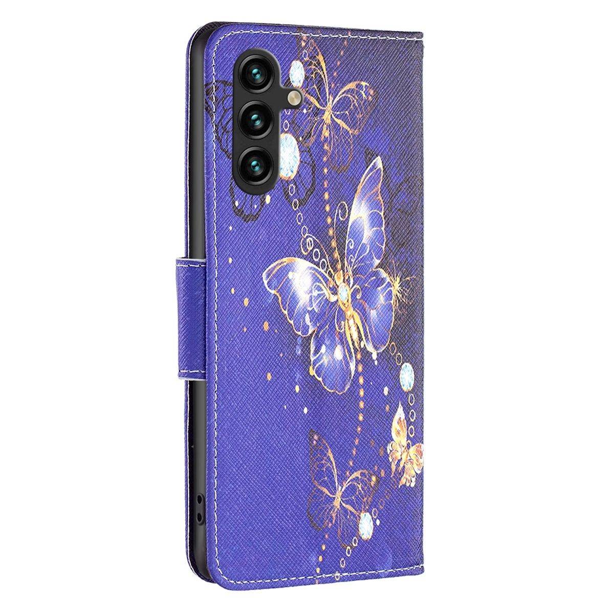 Für Samsung Galaxy A15 Kunstleder Handy Tasche Hülle Book Motiv 2 Case