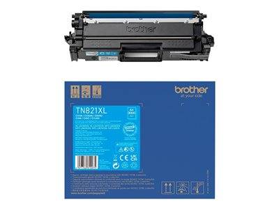 BROTHER TN-821XLC Toner Cartridge Cyan Drucken, Scannen & Verbrauchsmaterial Verbrauchsmaterialien