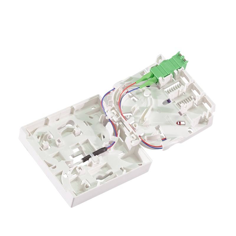 LOGILINK FTTH-Anschlussbox FB2LC50, 1x LCD/APC, mit 50 m Anschlusskabel