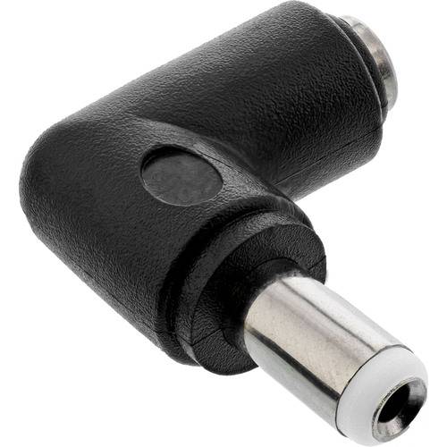 Schwarzer und silberner Gitarrenstecker-Adapter im rechten Winkel mit strukturierter Oberfläche.