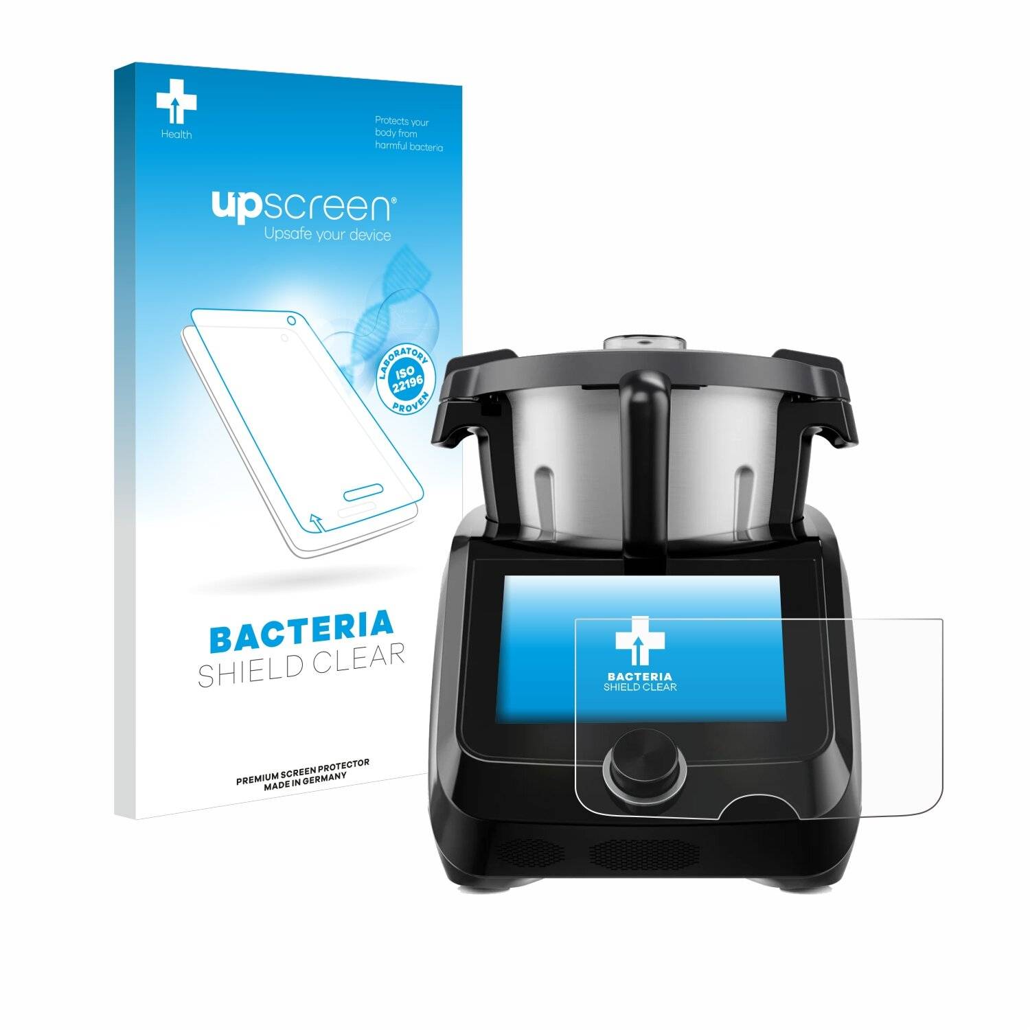 upscreen Bacteria Shield Schutzfolie für SilverCrest Monsieur Cuisine Smart BLACK EDITION -