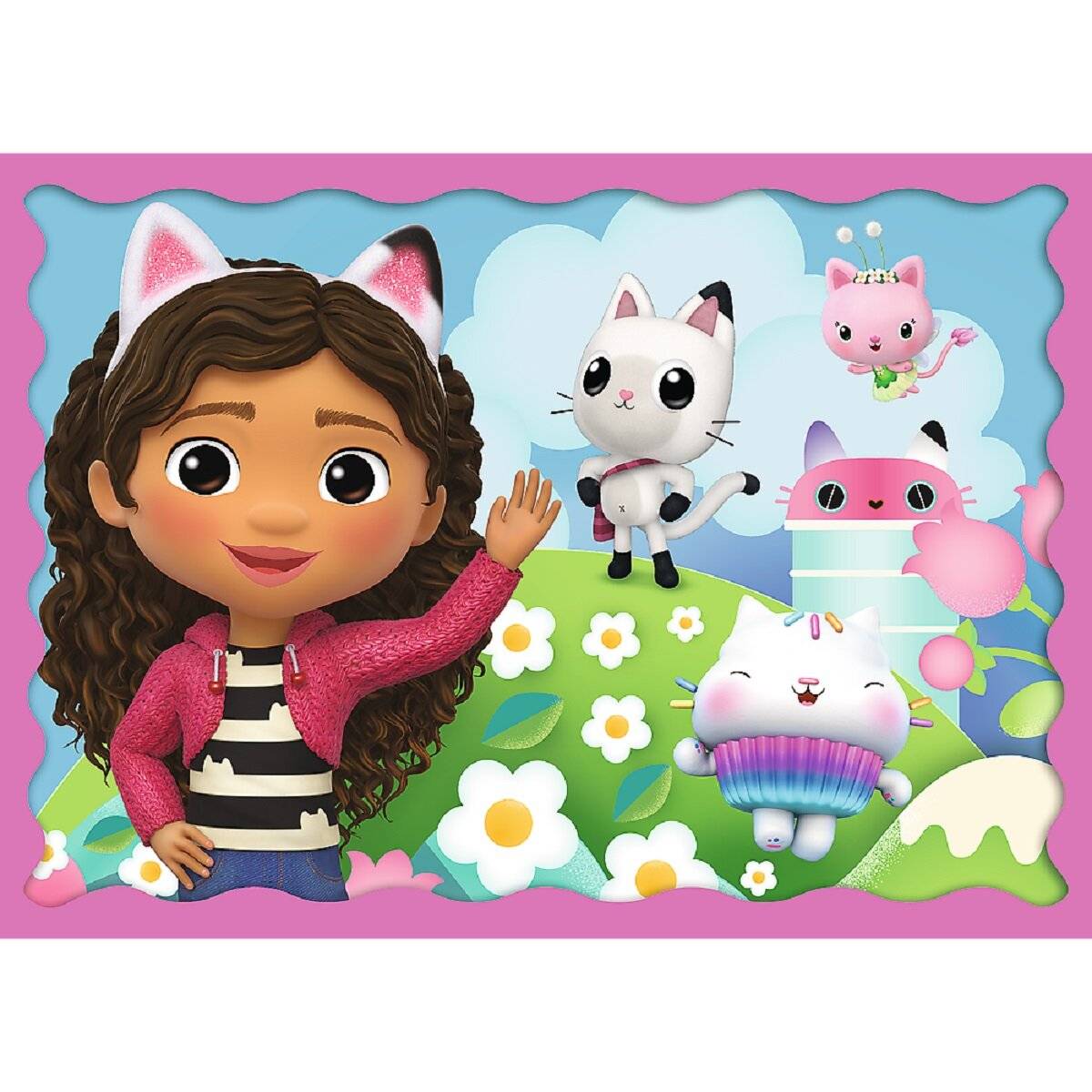 Gabby's Dollhouse 4-in-1 Puzzle Set – Vier zauberhafte Puzzles in einem