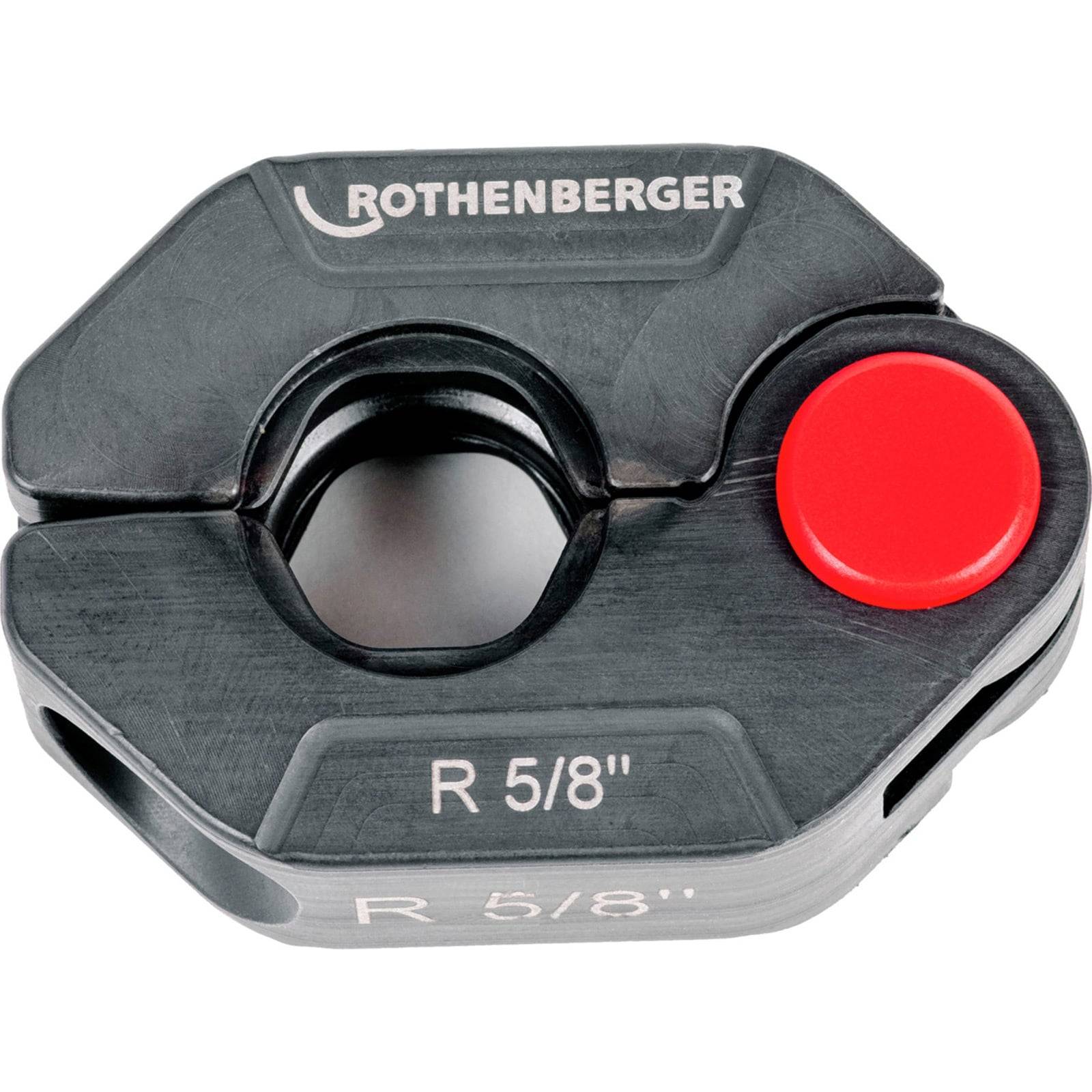 Rohrpressbacke mit der Beschriftung 'ROTHENBERGER' und 'R 5/8