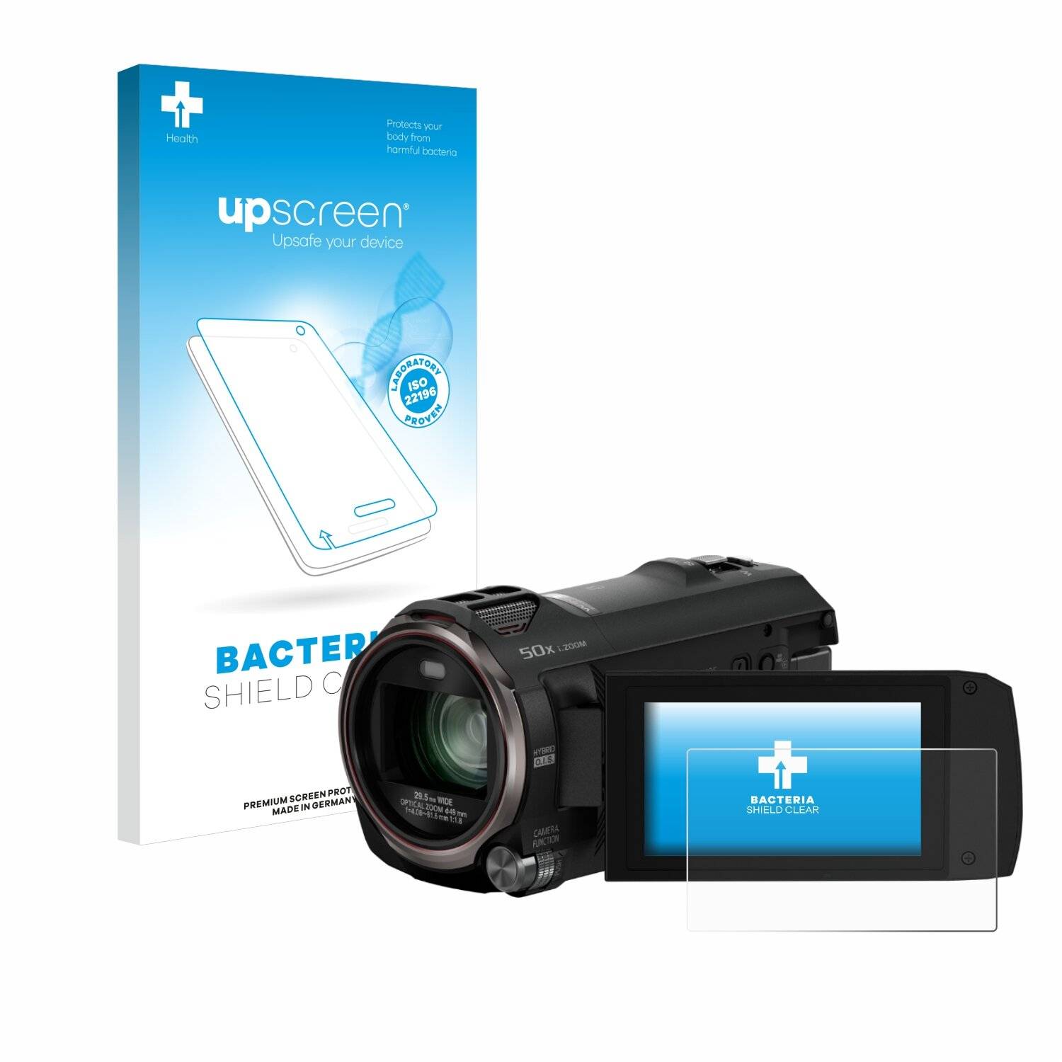 upscreen Bacteria Shield Schutzfolie für Panasonic HC-V785 -